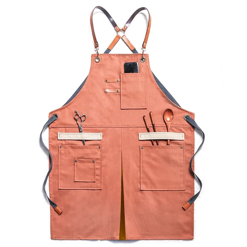 Apron Barista- Coral