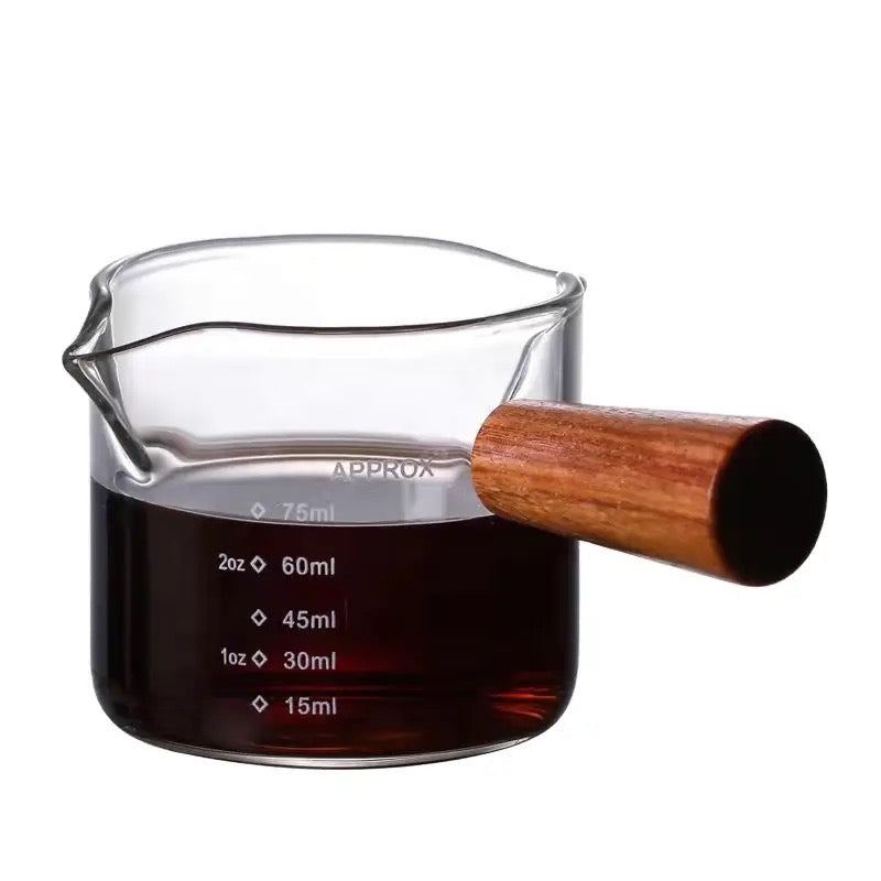 Shot Glass With Wooden Handle