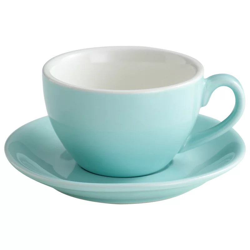 Cup & Saucer 10 Oz- Baby Blue