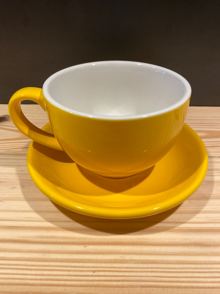 Cup & Saucer 12 Oz-Yellow