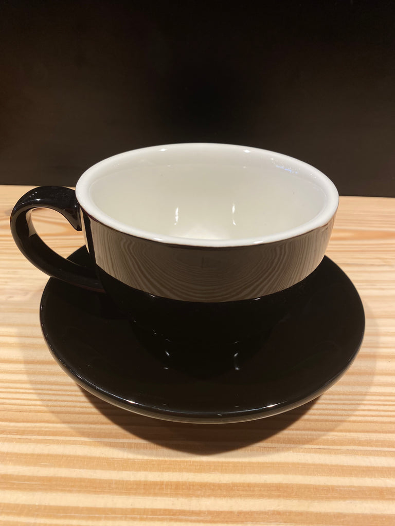 Cup & Saucer 12 Oz- Black