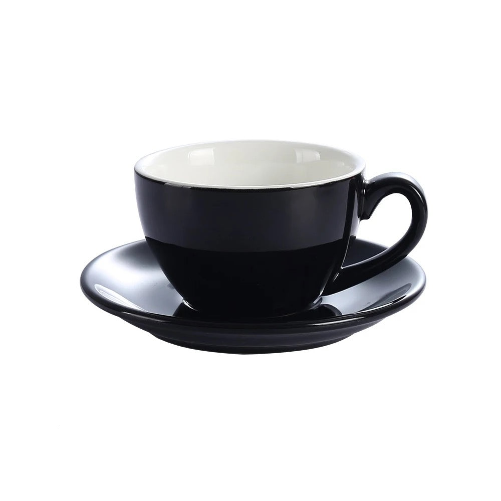 Cup & Saucer 8 Oz- Black